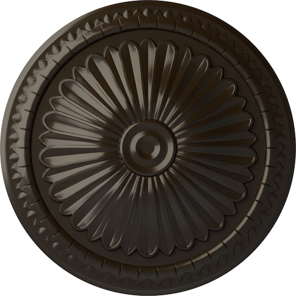 Ekena Millwork Alexa Ceiling Medallion (Fits Canopies up to 3"), Hand-Painted Stone Hearth, 15"OD x 1 3/4"P CM14AXSHF - main